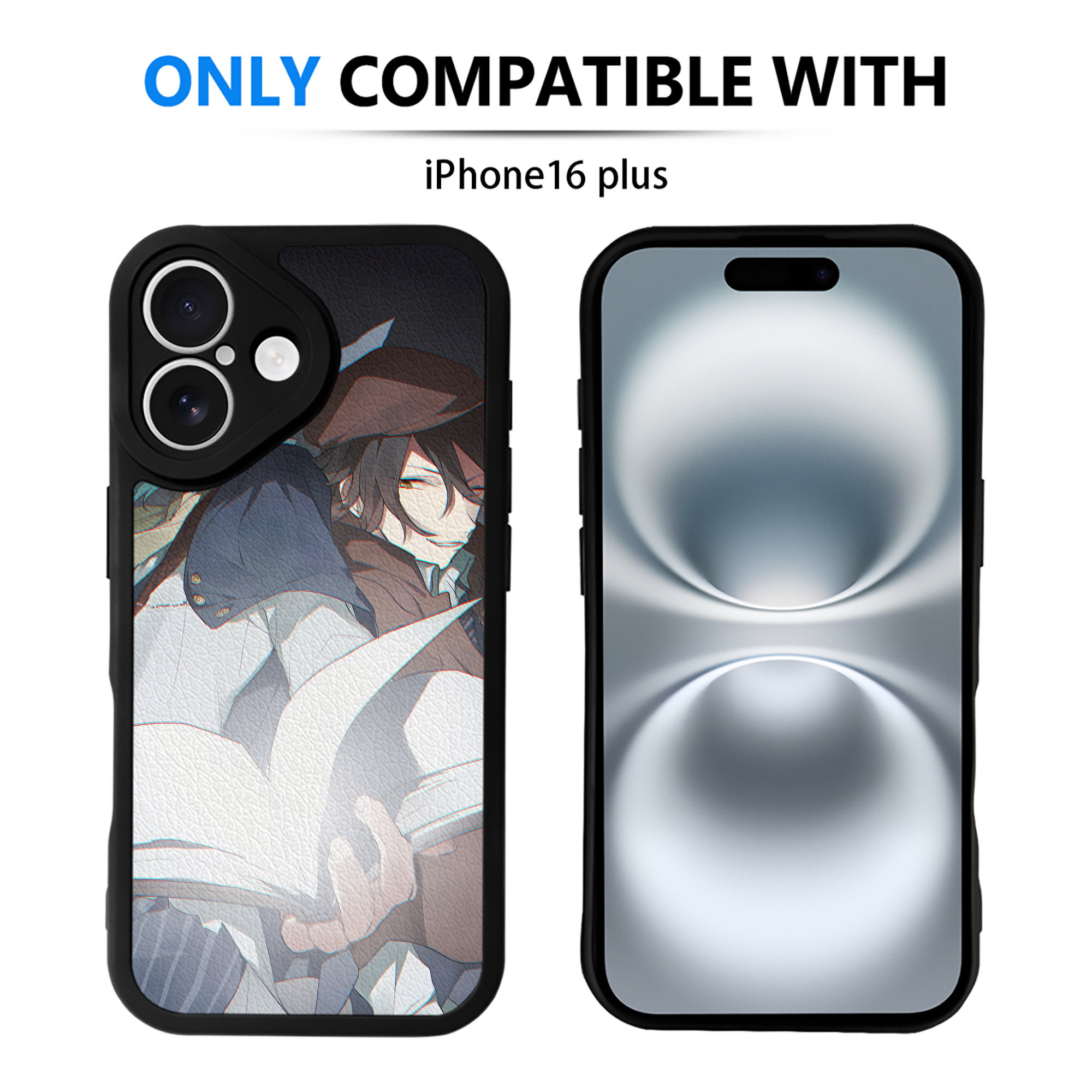 （画像用） 文豪ストレイドッグス Bungo Stray Dogs 【iPhone 16シリーズ対応】シリコンスマホケース（レザー調） 材質：シリコン